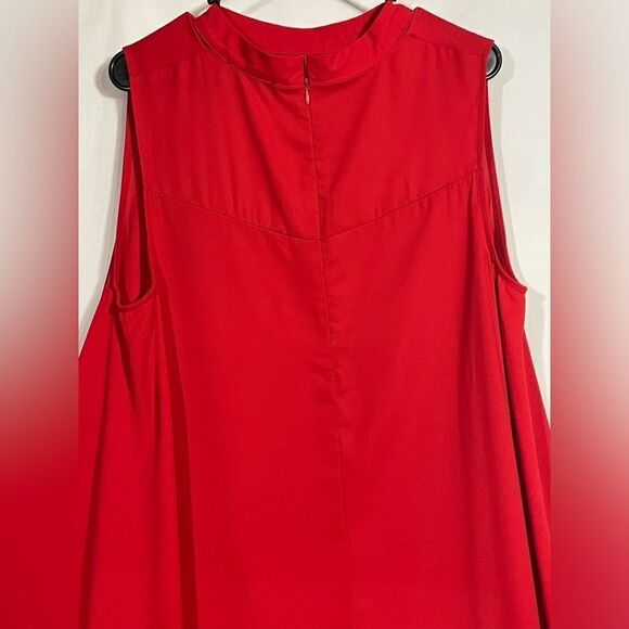 Impulsive bright red mullet top - Picture 3 of 7